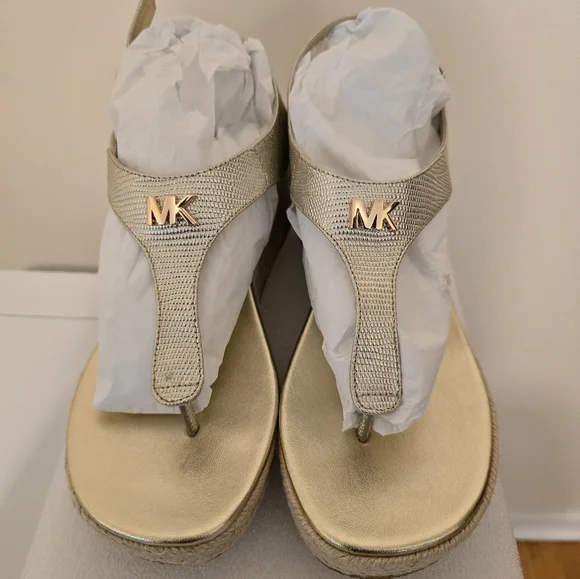MICHAEL Michael Kors Gold Sandals - Picture 7 of 10